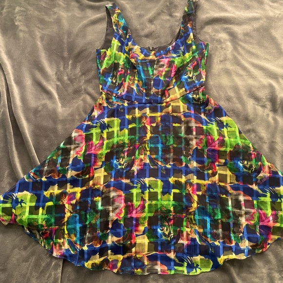 Black Halo Anniston Multicolored Cocktail Dress - Picture 5 of 6